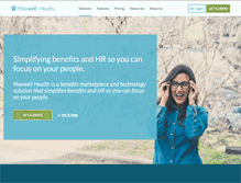 Tablet Screenshot of maxwellhealth.com